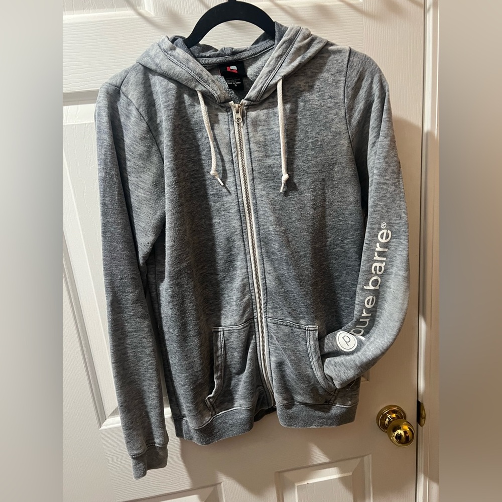 Pure Barre lightweight zip up hoodie